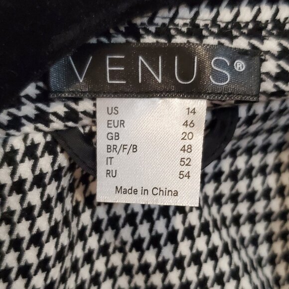 Venus Women's Houndstooth fitted blazer - Picture 2 of 3